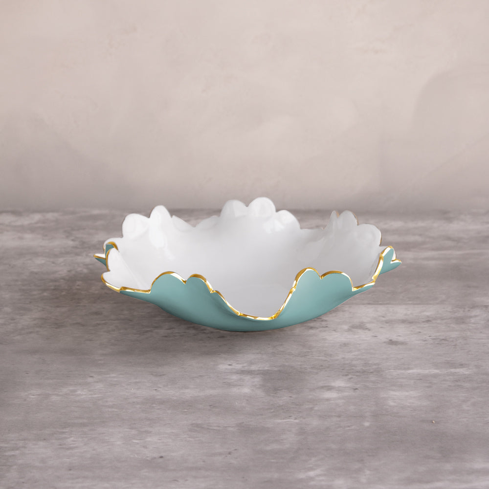 9095 ENCANTO Colette Small Bowl (Turquoise and White) - Image 1