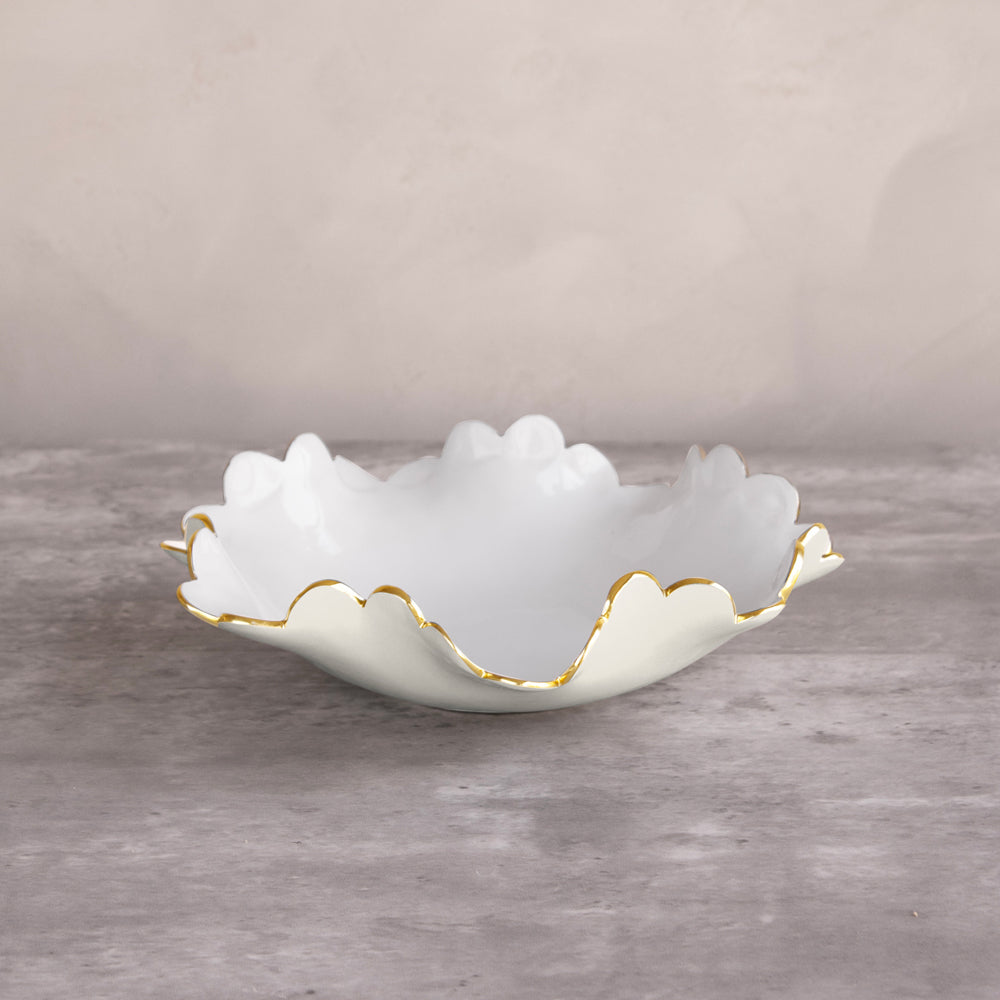 9096 ENCANTO Colette Small Bowl (Cream and White) - Image 1