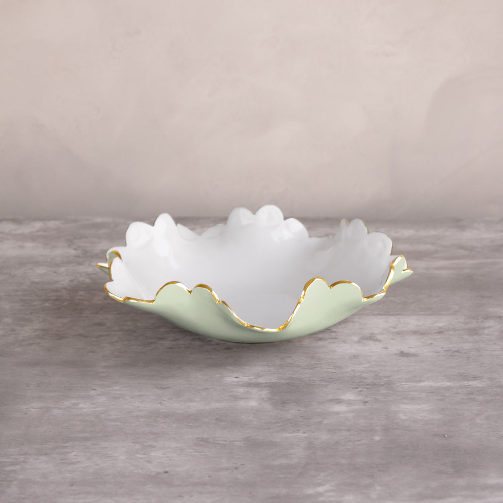 9098 ENCANTO Colette Small Bowl (Pistachio and White) - Image 1