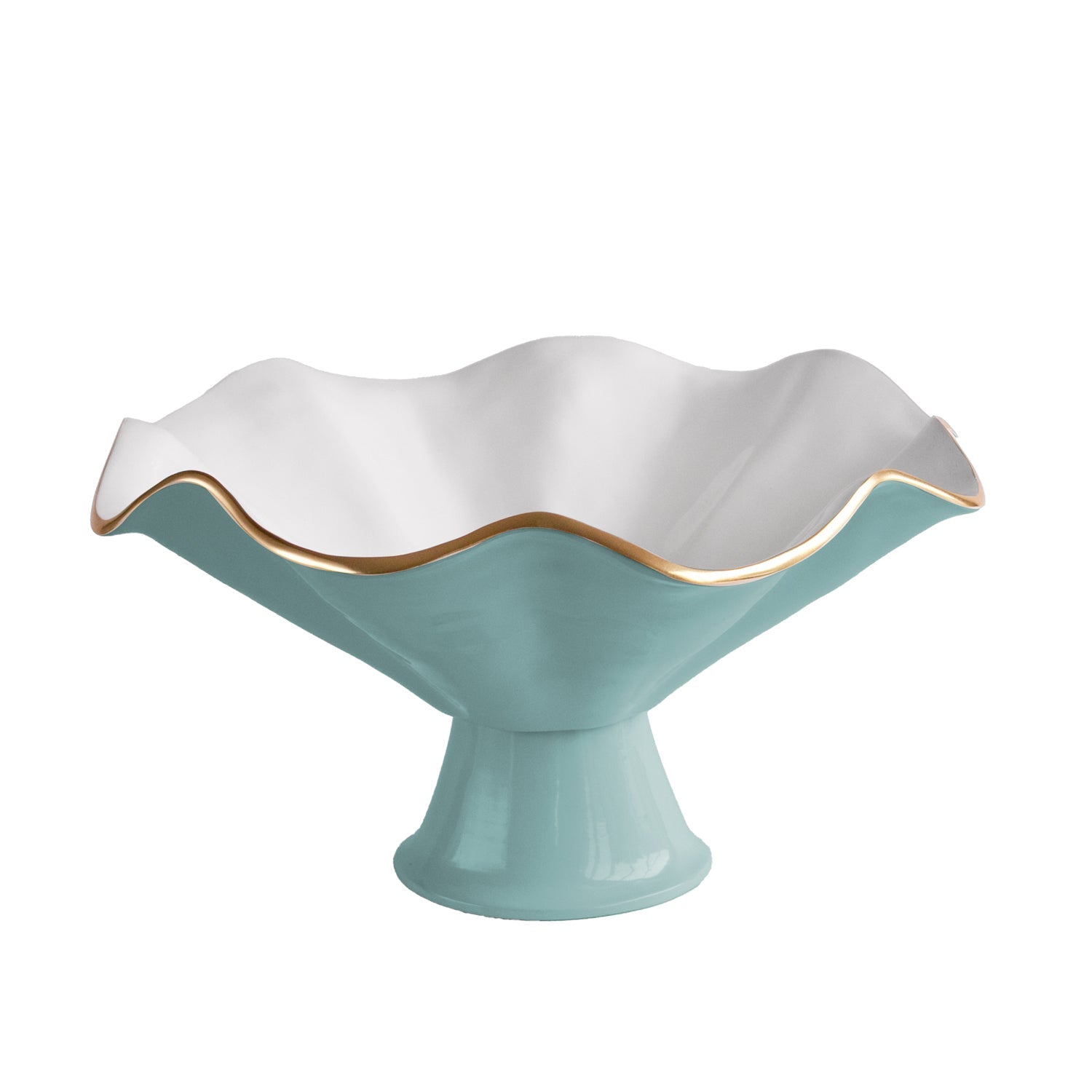 9120_2_182f363e-db22-45e8-8ece-be529ecb40d8 ENCANTO Vento Pedestal (Turquoise and White) - Image 1
