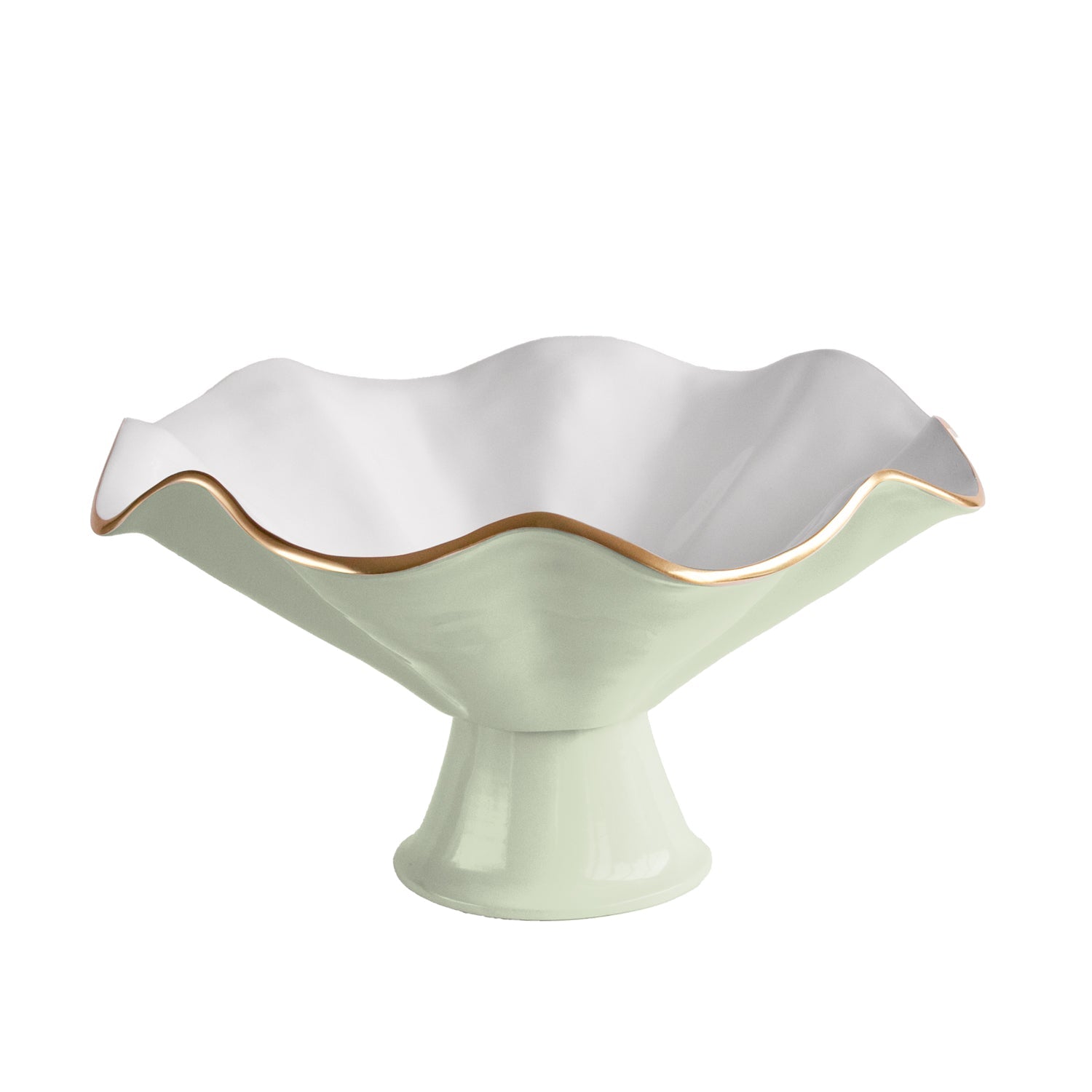 9123_2_ef3fb7ed-b762-4030-8f4f-5d17e835c556 ENCANTO Vento Pedestal (Pistachio and White) - Image 1