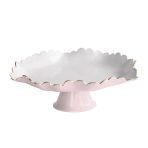 ENCANTO Colette Pedestal Cake Plate (Camellia and White) - Image 2