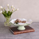 ENCANTO Colette Pedestal Cake Plate (Pistachio and White) - Image 3