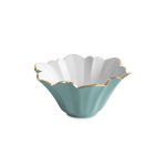 ENCANTO Avril Small Bowl (Turquoise and White)