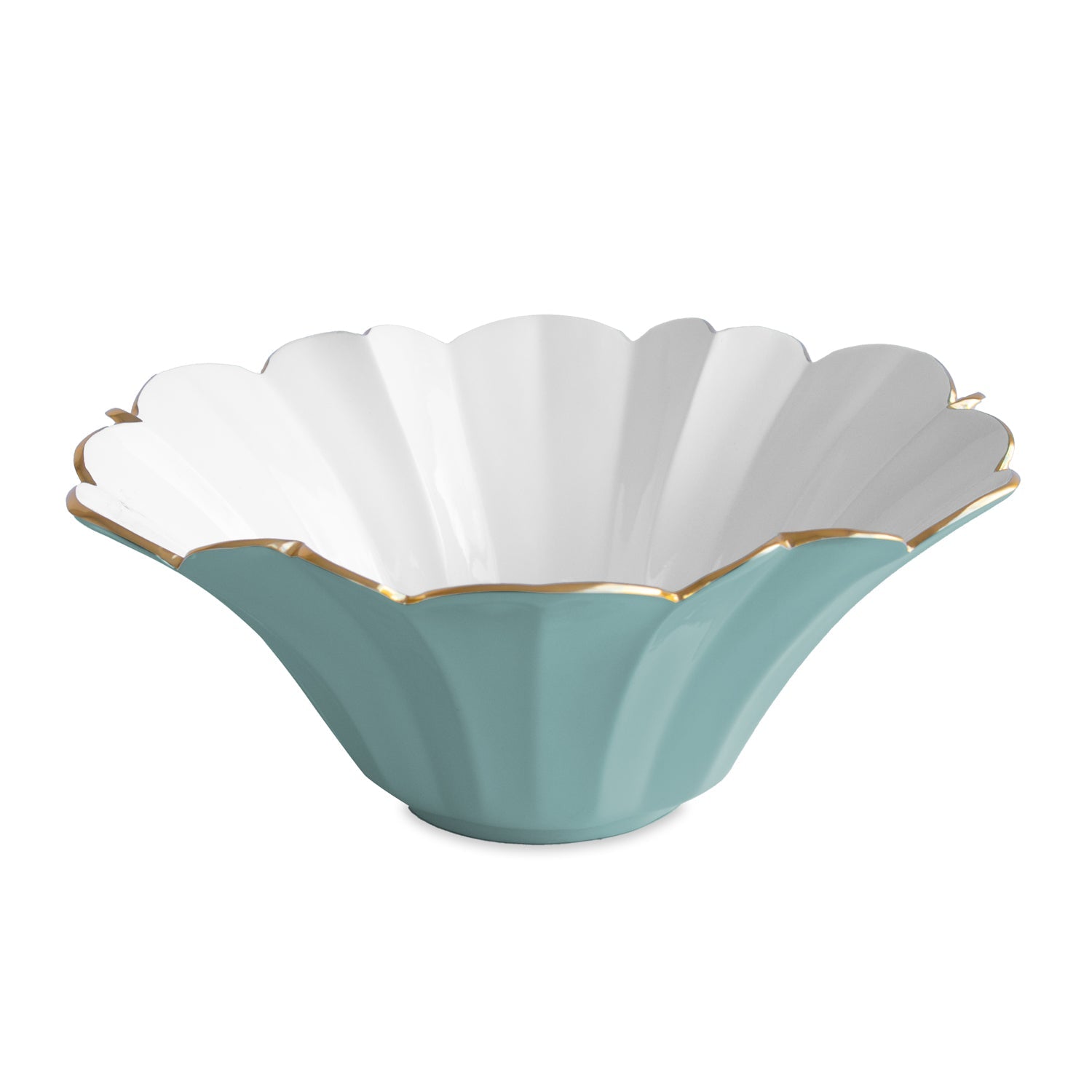 9140_2_aebaf362-96cb-4bcd-bda1-ef86d481192e ENCANTO Avril Large Bowl (Turquoise and White) - Image 1