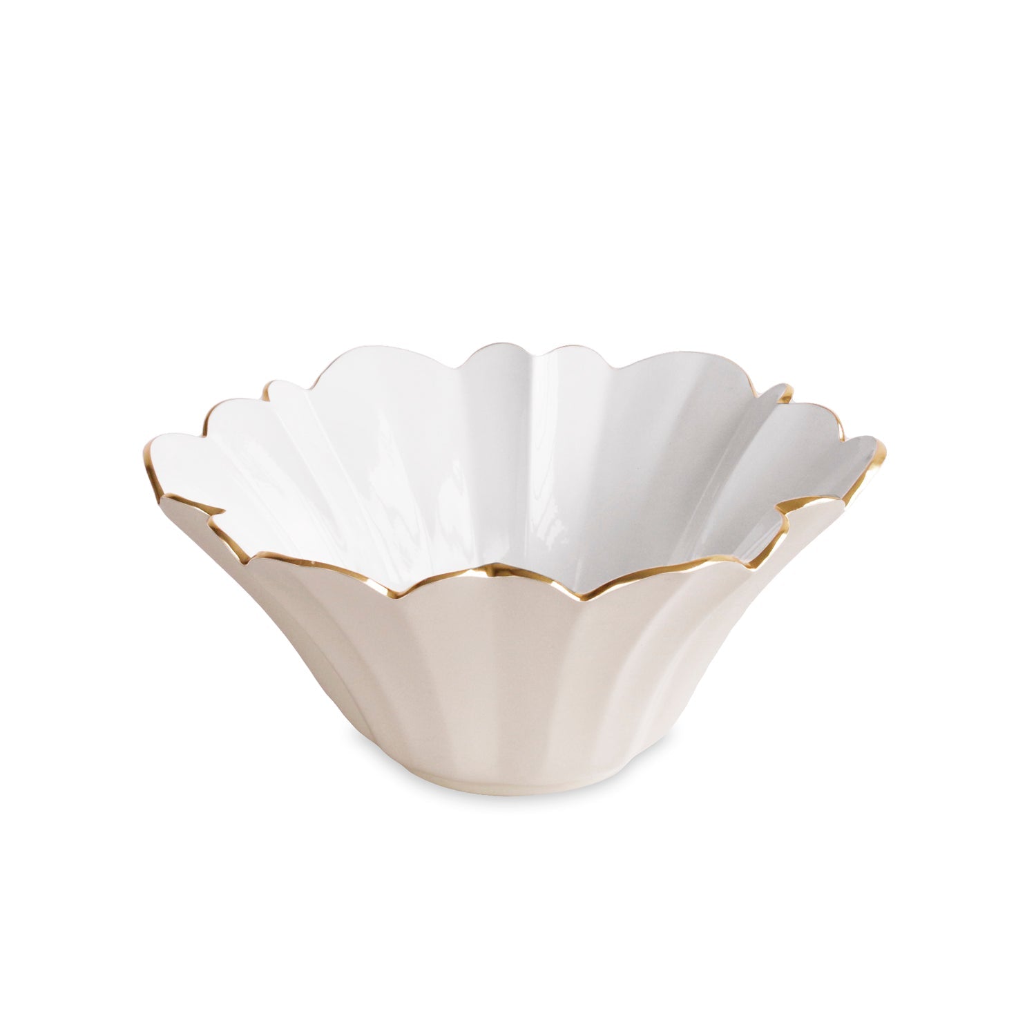 9142_2_6f6ffb72-889d-4b99-af5d-dae001066ee7 ENCANTO Avril Medium Bowl (Cream and White) - Image 1