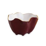 ENCANTO Onyx Ice Bucket (Bordeaux and White)