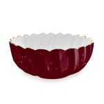 ENCANTO Orlando Medium Bowl (Bordeaux and White)