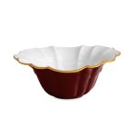 ENCANTO Tuscany Medium Bowl (Bordeaux and White)