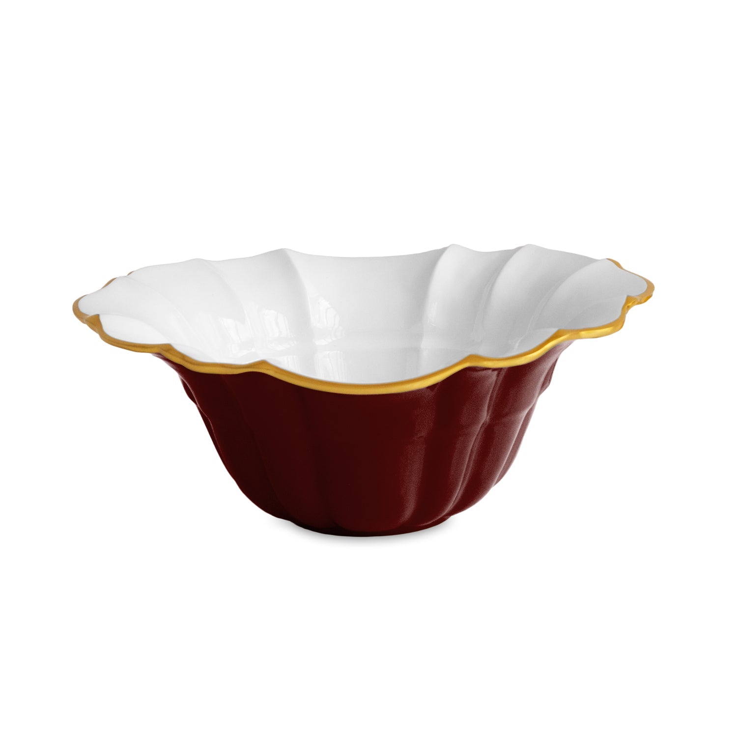 9225_2_a8b978f0-238a-4ee2-aff4-e43a631419aa ENCANTO Tuscany Medium Bowl (Bordeaux and White) - Image 1