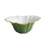 ENCANTO Tuscany Medium Bowl (Leaf Green and White)