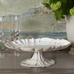ENCANTO Tuscany Pedestal Cake Plate (Cream and White) - Image 3