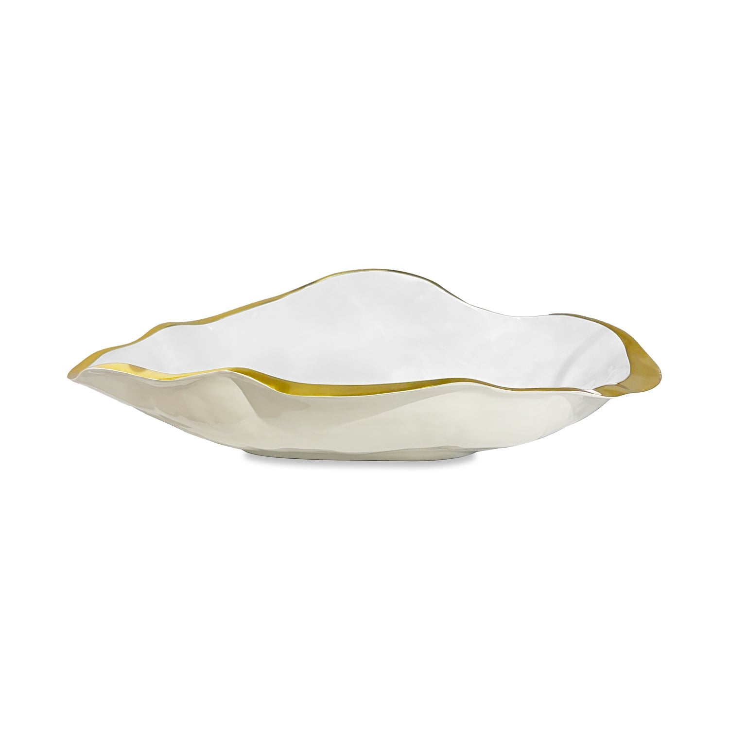 9253_2_e4873444-b2f3-4180-952a-e86285a9aab2 ENCANTO Claire Large Bowl (Cream and White) - Image 1