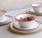 VIDA Bamboo 11" Dinner Plate Set of 4 (White and Natural) - Image 12