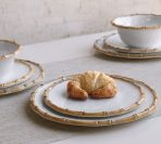 VIDA Bamboo 11" Dinner Plate Set of 4 (White and Natural) - Image 13