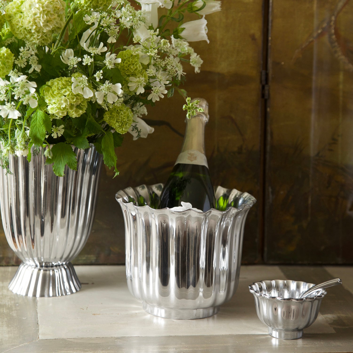 KAK_4097_009c099e-325c-424e-930b-a857ae08d61d VINTAGE Fluted Ice Bucket - Image 1