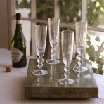 GLASS Venice Champagne Flute Set of 4 (Clear) 6 fl oz - Image 8
