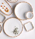 VIDA Bamboo Beverage Napkin Holder (White and Natural) - Image 9