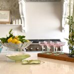 ENCANTO Claire Small Oval Bowl with Spoon (Pistachio, White and Gold) - Image 7