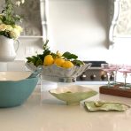 FINAL SALE - ENCANTO Demeter Large Bowl (Turquoise and White) - Image 5