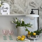 GLASS Aquarelle Coupe Set of 4 (Multi)  8 fl oz - Image 7